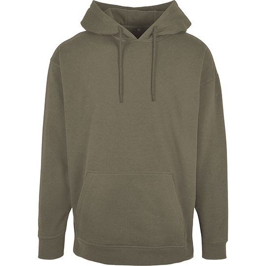 Bluza Oversize Mieszanka Bawelny Poliestru BYBB006 - Olive