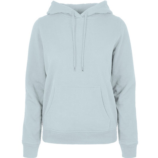Bluza z Kapturem Damska Klasyczna Mieszanka Bawelny Poliestru BYBB007 - Ocean Blue