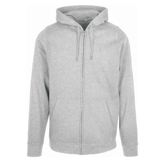Bluza z Kapturem Klasyczna Bawelna Poliester BYBB008 - Heather Grey