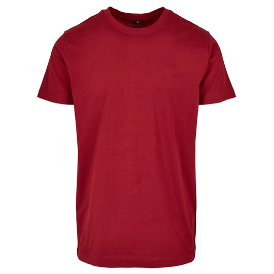 T-shirt Klasyczny Bawelniany BYBB010 - Burgundy
