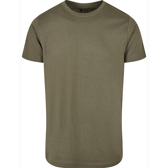 T-shirt klasyczny z okrągłym dekoltem BYBB010 - Olive