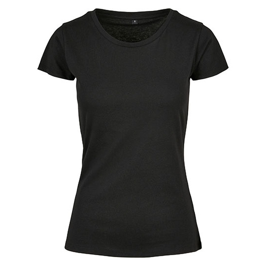 T-shirt Damski Klasyczny Bawełniany BYBB012 - Black