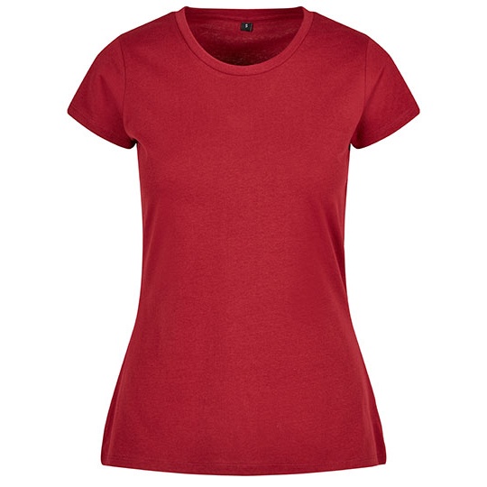 T-shirt Damski Klasyczny Bawelniany BYBB012 - Burgundy