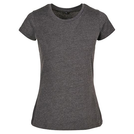 T-shirt Damski Klasyczny Bawelniany BYBB012 - Charcoal