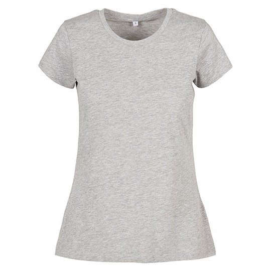 T-shirt Damski Klasyczny Bawelniany BYBB012 - Heather Grey