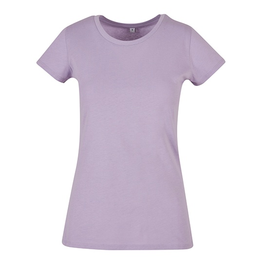 T-shirt Damski Klasyczny Bawełniany BYBB012 - Lilac