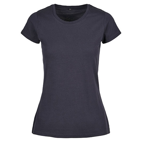 T-shirt Damski Klasyczny Bawelniany BYBB012 - Navy