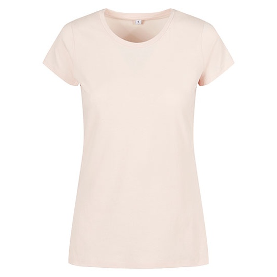 T-shirt Damski Klasyczny Bawelniany BYBB012 - Pink