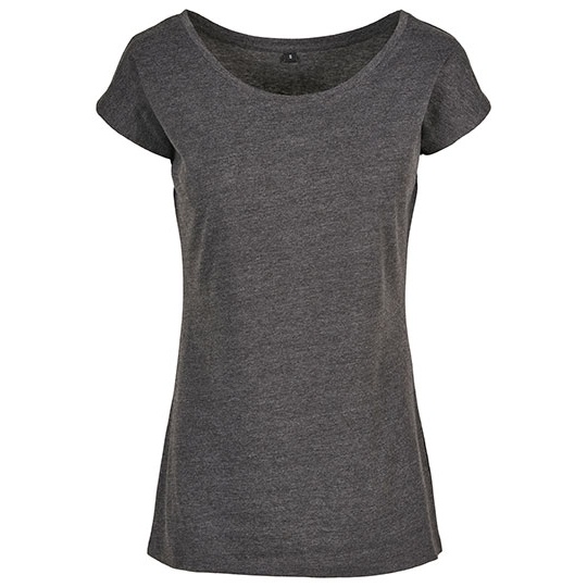 T-shirt Damski Oversize Bawelniany BYBB013 - Charcoal