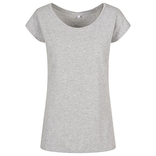 T-shirt Damski Oversize Bawelniany BYBB013 - Heather Grey