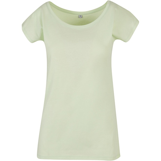 T-shirt Damski Oversize Bawelniany BYBB013 - Light Mint