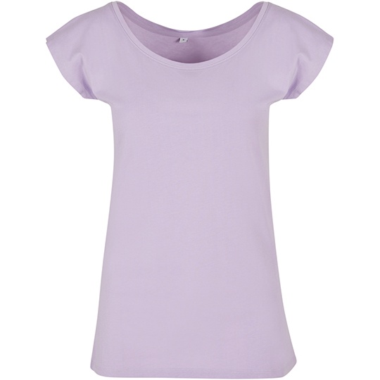 Damski t-shirt oversize BYBB013 - Lilac