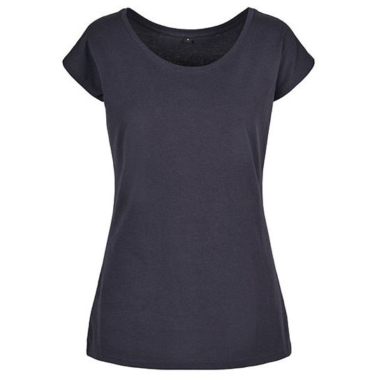 T-shirt Damski Oversize Bawelniany BYBB013 - Navy