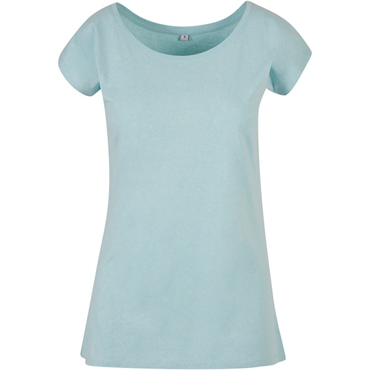 T-shirt Damski Oversize Bawelniany BYBB013 - Ocean Blue
