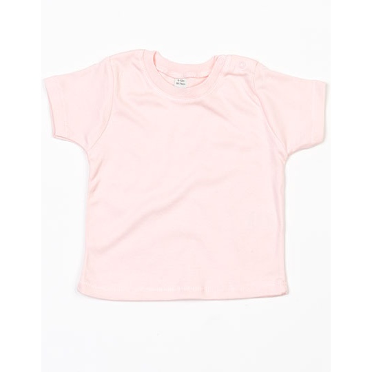 Koszulka Klasyczna Bawelniana BZ02 - Powder Pink