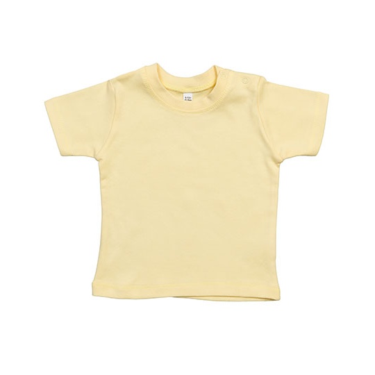 Koszulka Klasyczna Bawelniana BZ02 - Soft Yellow