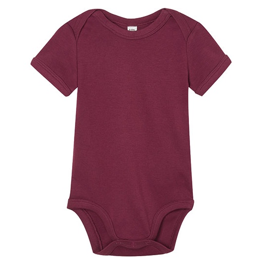 Body Niemowlece Organiczne Interlock BZ10 - Burgundy