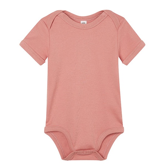 Body Niemowlece Organiczne Interlock BZ10 - Dusty Rose
