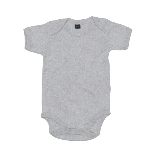 Body Niemowlece Organiczne Interlock BZ10 - Heather Grey Melange