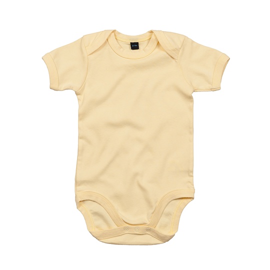 Body Niemowlece Organiczne Interlock BZ10 - Soft Yellow
