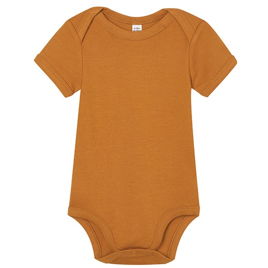 Body Niemowlece Organiczne Interlock BZ10 - Toffee