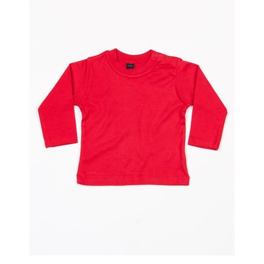 Koszulka dziecięca z długim rękawem BZ11 - Red