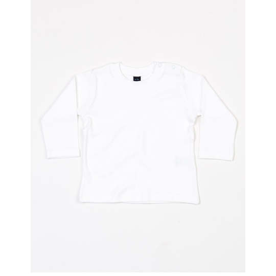 Koszulka dziecięca z długim rękawem BZ11 - White