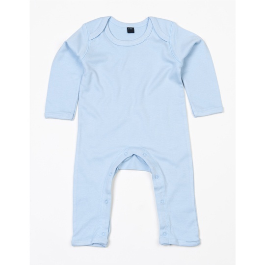 Body niemowlece z dlugim rekawem Bawelna Organiczna Interlock BZ13 - Dusty Blue