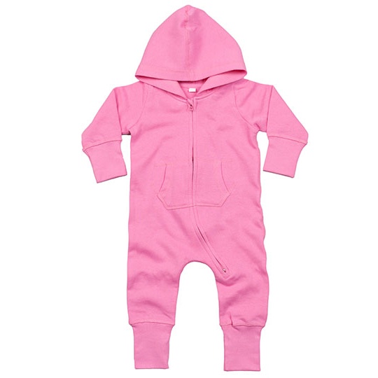 Kombinezon niemowlęcy z kapturem BZ25 - Bubble Gum Pink