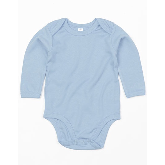 Body Dlugi Rekaw Bawelna Organiczna Interlock BZ30 - Dusty Blue