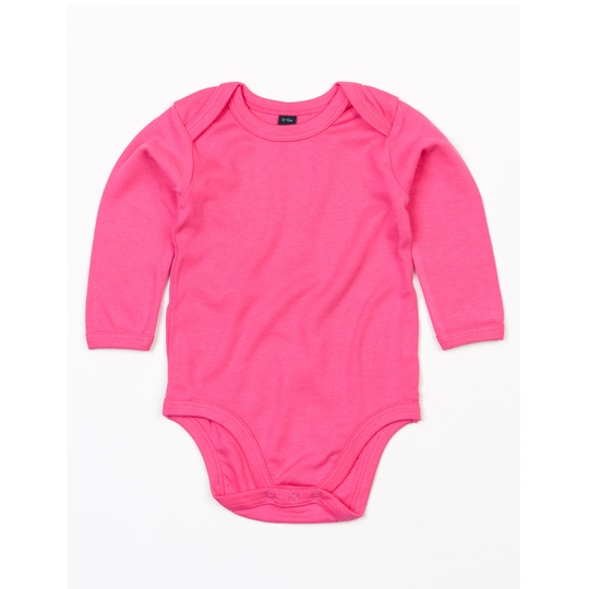 Body Dlugi Rekaw Bawelna Organiczna Interlock BZ30 - Fuchsia