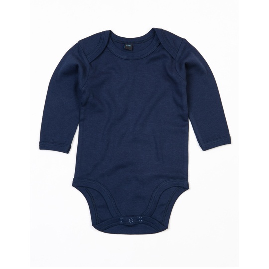Body Dlugi Rekaw Bawelna Organiczna Interlock BZ30 - Nautical Navy