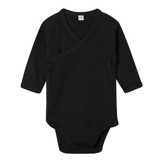 Body Niemowlece Kimono Organiczna Bawelna BZ60 - Black