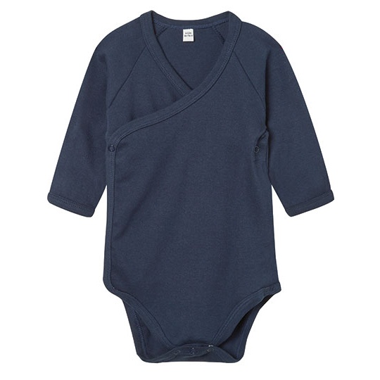 Body Niemowlece Kimono Organiczna Bawelna BZ60 - Nautical Navy