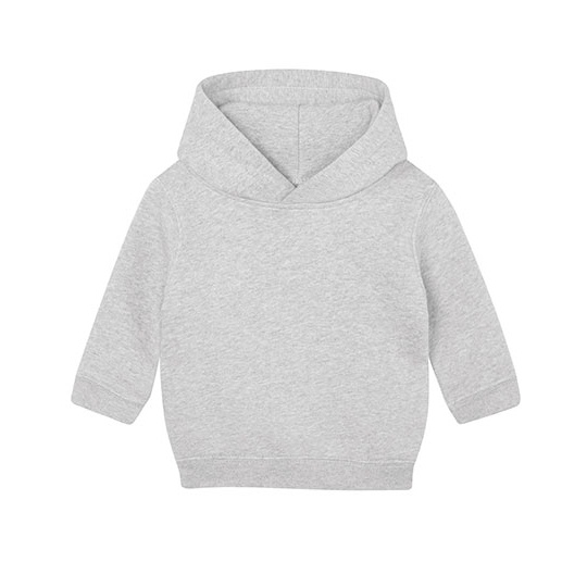 Bluza Dziecieca z Kapturem Organiczna Recykling BZ63 - Heather Grey Melange