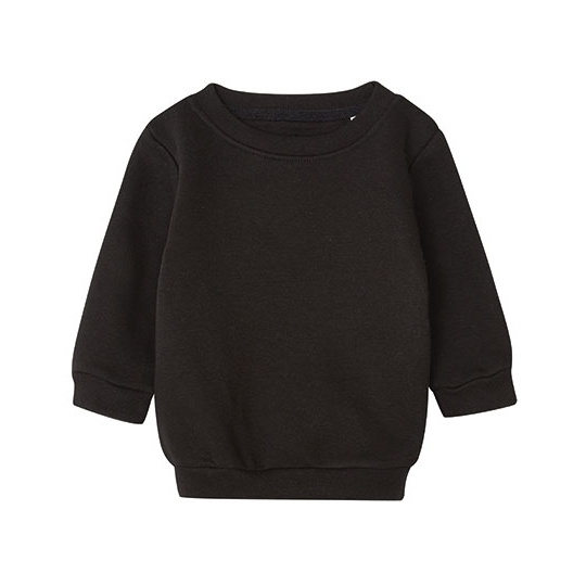 Bluza Niemowleca Klasyczna Bawelna Organiczna Recykling BZ64 - Black