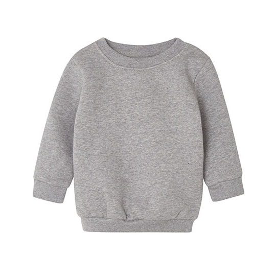 Bluza Niemowleca Klasyczna Bawełna Organiczna Recykling BZ64 - Heather Grey Melange