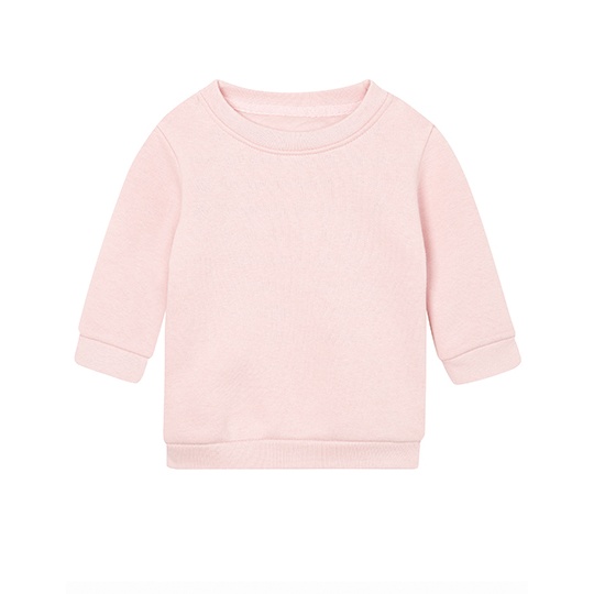 Bluza Niemowleca Klasyczna Bawelna Organiczna Recykling BZ64 - Soft Pink