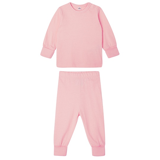 Pizama Dziecieca Komplet Bawelna Organiczna BZ67 - Powder Pink