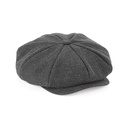 Kaszkiet Unisex Wzor Jodelka CB628 - Charcoal Herringbone
