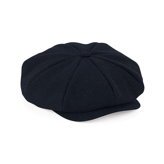 Kaszkiet Unisex Wzor Jodelka CB628 - Navy Herringbone