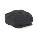 Kaszkiet z welny melton CB629 - Charcoal Marl