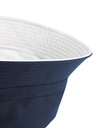 Kapelusz Dwustronny Plaski Bawełniany Twill CB686 - French Navy & White