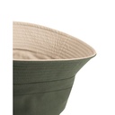 Kapelusz Dwustronny Plaski Bawełniany Twill CB686 - Olive Green & Stone