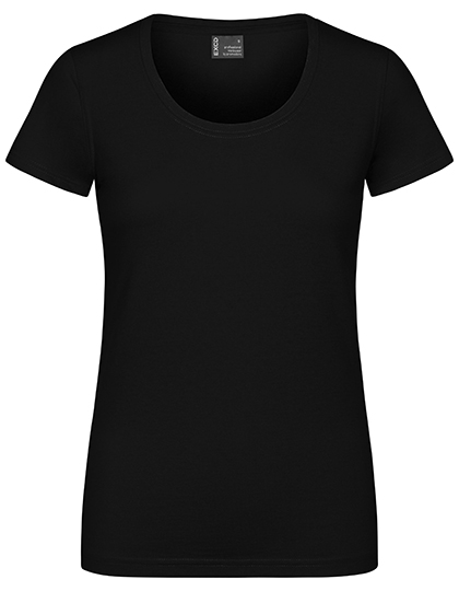 Damski T-shirt Slim Mieszanka Bawelny Poliestru CD3075 - Black