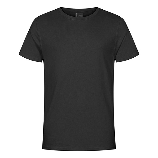 T-shirt Meski Klasyczny Bawelna Poliester Odporny na Mechacenie CD3077 - Charcoal (Solid)