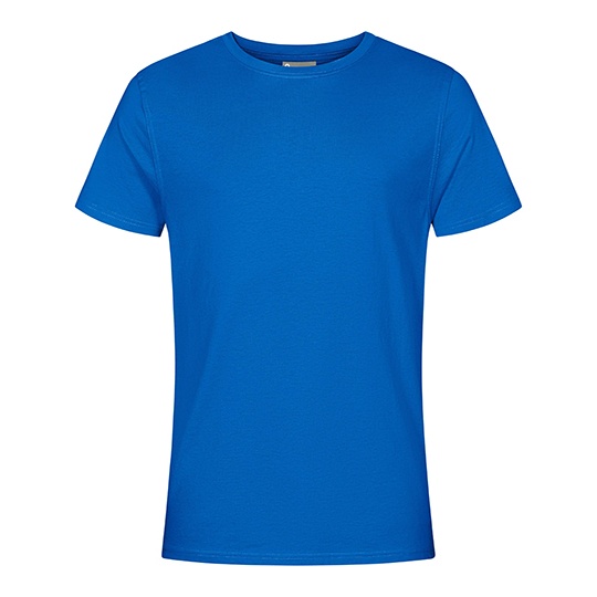 T-shirt Meski Klasyczny Bawelna Poliester Odporny na Mechacenie CD3077 - Cobalt Blue