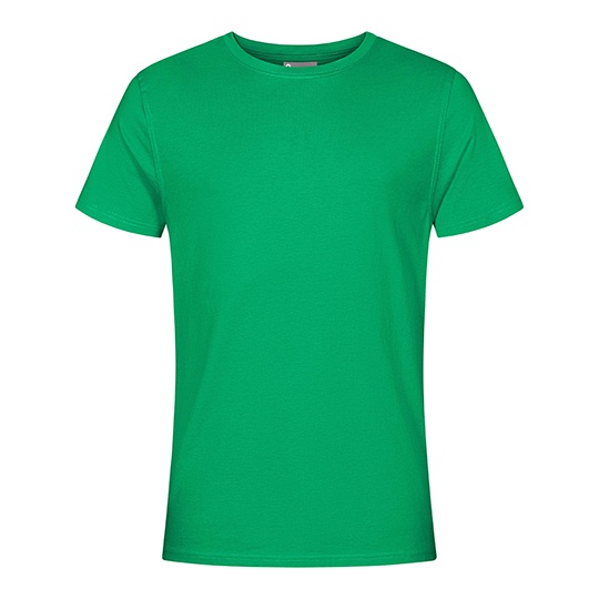 T-shirt Meski Klasyczny Bawelna Poliester Odporny na Mechacenie CD3077 - Green