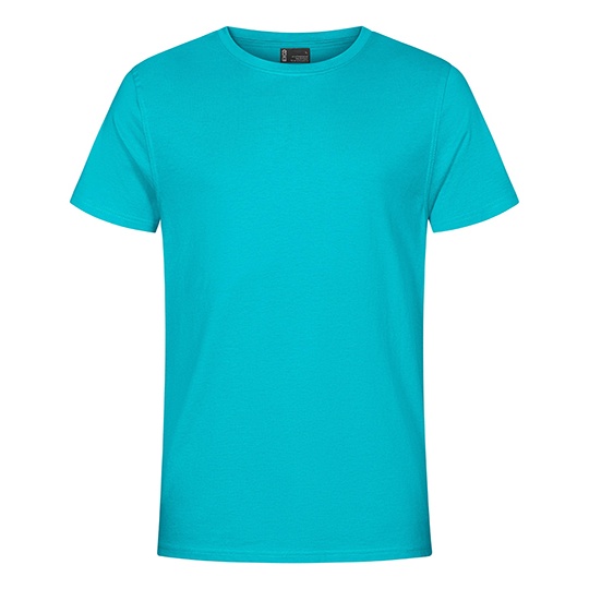 T-shirt Męski Klasyczny Bawełna Poliester Odporny na Mechacenie CD3077 - Jade