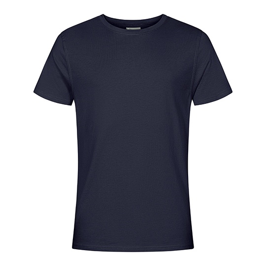 T-shirt Meski Klasyczny Bawelna Poliester Odporny na Mechacenie CD3077 - Navy